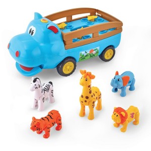 Kidoozie Harry Hippo Safari Truck Ages 12 months+, Posable Animals, Adventure Vehicle. - 1 of 4