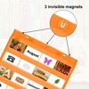 Unique Bargains Magnetic Wall Hanging Small Double-Sided Classroom Pocket Chart - 3 of 4