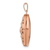 Black Bow Jewelry 21mm Diamond Open Filigree Oval Locket 14k Rose Gold - 2 of 4