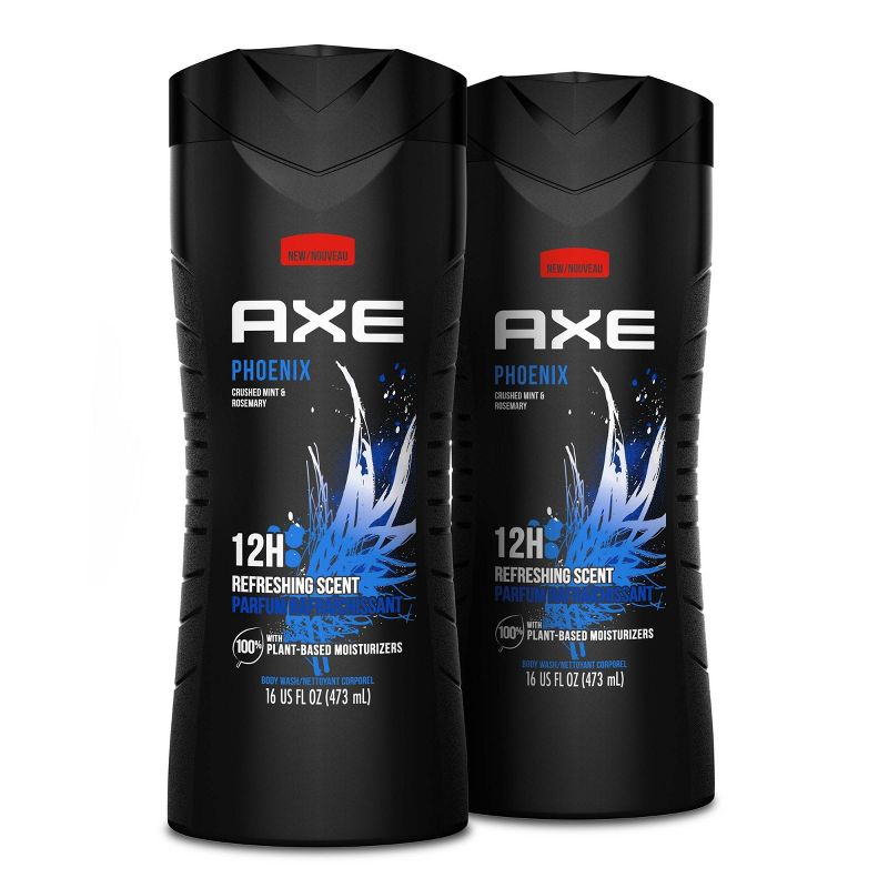 Axe Phoenix Clean + Cool Crushed Mint &#38; Rosemary Scent Body Wash Soap - 2pk/16 fl oz, 3 of 10