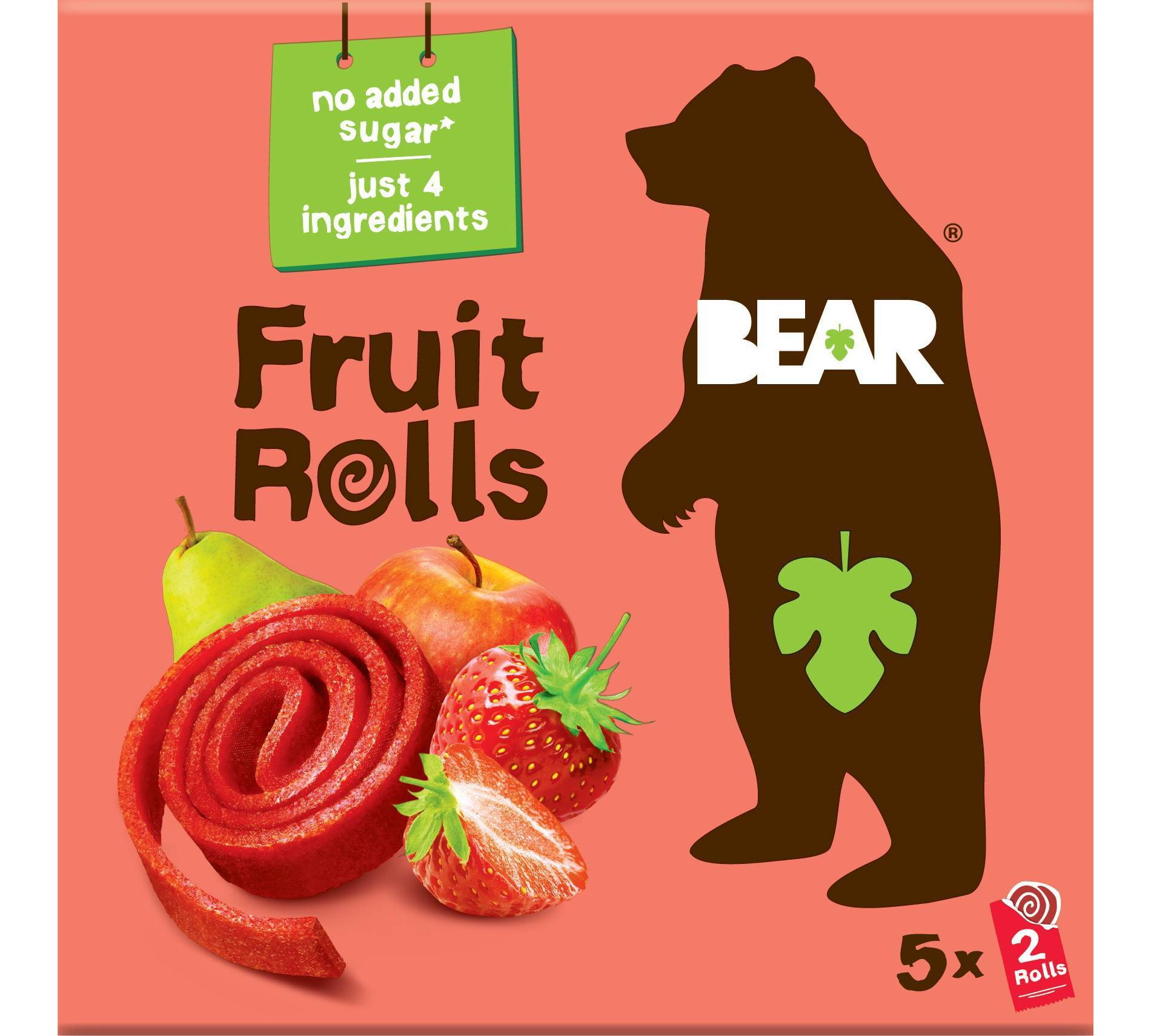 BEAR Strawberry Fruit Rolls - 5ct/3.5oz