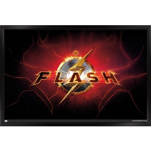 Trends International DC Comics Movie The Flash - Logo Framed Wall Poster Prints - 1 of 4