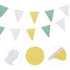 Unique Bargains Birthday Wedding Garden Outdoor Decor Pennant Flags Banner 33ft - 3 of 4