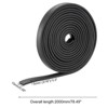 Unique Bargains Weather-Proof DIY Gasket Protection Solid Neoprene Rubber Sheet Rolls - 2 of 4