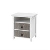 1/2 pack Nightstand with 2 Drawers and Open Shelf - image 3 of 4