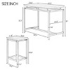 5-Piece Compact Counter Height Dining Set,Modern Industrial Design Table And Stools,Counter Height Dining Set For Dining Room-Cuddlewood - 4 of 4
