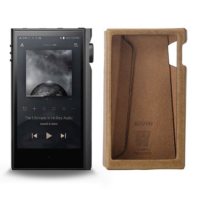 Astell & Kern KANN MAX Portable Hi-Fi Music Player (Anthracite Gray) with Tanned Leather Case