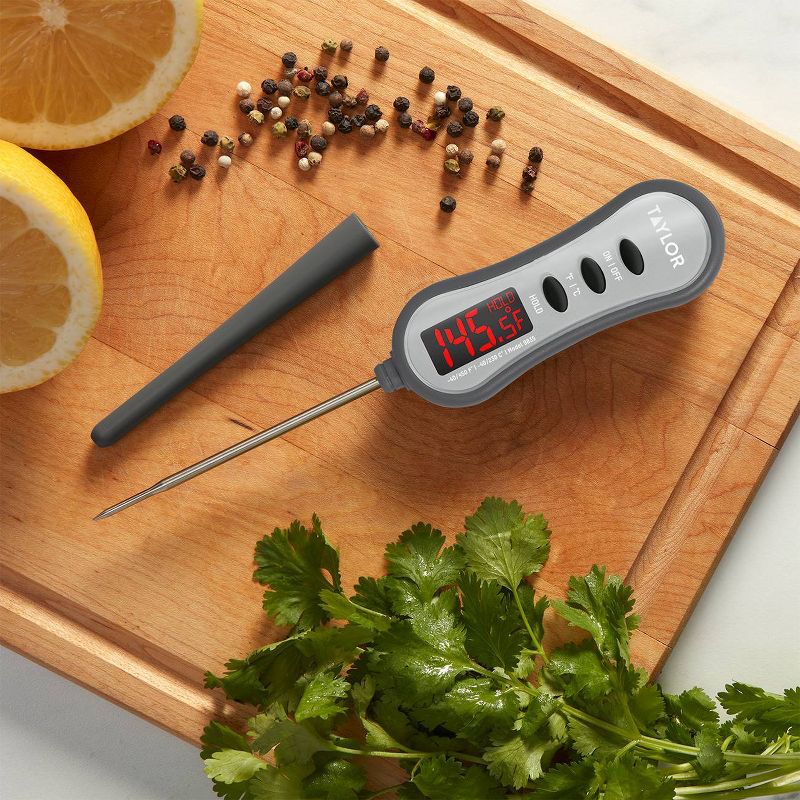 Taylor Super-Brite LED Digital Pocket Kitchen Meat Cooking Thermometer, 3 of 6