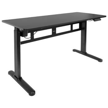 Mount-It! Electric Standing Desk With Tabletop | 55.1" x 23.6" | Motorized Sit Stand Desk With Memory Control Panel, Height Adjustable Powered Desks