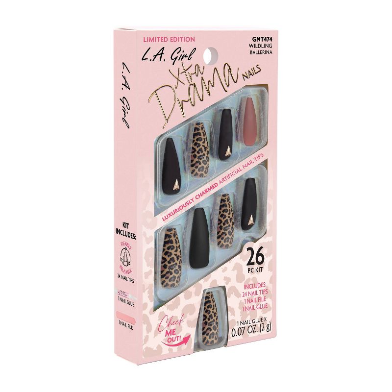 L.A. Girl Xtra Drama Fake Nails - Wildling - 26pc, 4 of 11