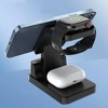 3 in 1 Wireless Charging Station for Apple Multiple Devices, Magnetic Wireless Charger Dock, Travel 15W Charging Pad for iPhone 16 15/Watch & Airpods - 2 of 4