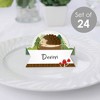 Big Dot of Happiness Forest Hedgehogs - Woodland Birthday Party or Baby Shower Tent Buffet Card - Table Setting Name Place Cards - Set of 24 - 2 of 4