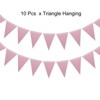 Unique Bargains Festive Wedding Birthday Party Home Decorations Pennant Flags Banner 10 Pcs - 3 of 4
