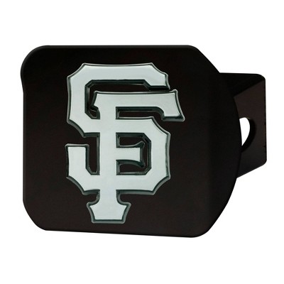 MLB San Francisco Giants Chrome Metal Hitch Cover - Black