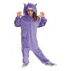 Pokemon Kids' Gengar Halloween Deluxe Costume Jumpsuit - Purple - 4-6 - 2 of 4