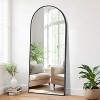 PexFix 71"x31" Arch Metal Full Length Mirror Floor Mirror in Black - 3 of 4