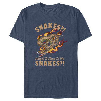 Men's Raiders Of The Lost Ark Snakes Why'd It Have To Be Snakes T-shirt ...