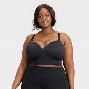 Women's Seamless Medium Support Longline Sports Bra - All In Motion™ - 1 of 3