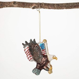 4.5"H Sullivans American Eagle Ornament  Multicolored Christmas Ornaments - 1 of 2