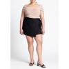 ELOQUII Women's Plus Size Fold Over Off The Shoulder Top - 4 of 4