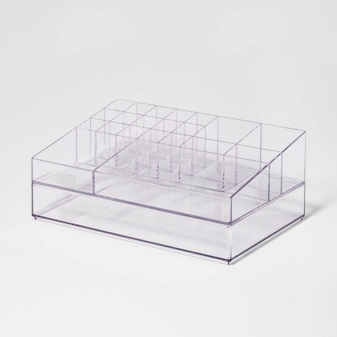 Large 12 x 8 x 2 Plastic Organizer Tray Clear - Brightroom™