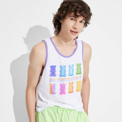 Pride Adult 'Gummy Bear - Be Different' Tank Top - White