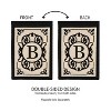 Evergreen Flag Cambridge Chic Letter B Monogram Applique Garden Flag - 12.5" Wide x 18" High - 2 of 4