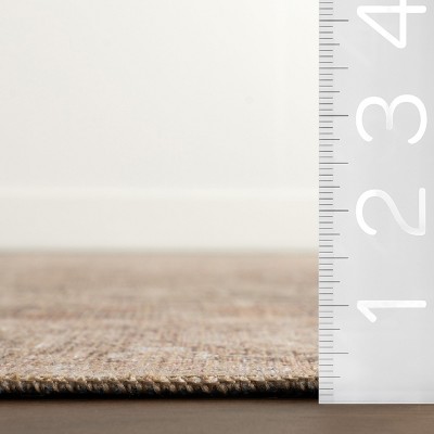 Mariposa Light Brown Synthetic Rectangular 4' x 6' Area Rug