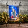 Evergreen Garden Flag Holy Night Nativity Lustre Double Sided Indoor Outdoor Decor 18" x 12.5" - 2 of 4