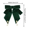 INSPIRE CHIC Women's Retro Velvet Ribbon Pre-Tied Big Bowknot Brooch Pin - 2 of 4