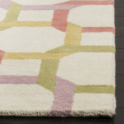 Peony Geometric Hand-Tufted Wool 8' x 10' Area Rug