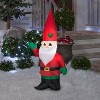 Gemmy Christmas Inflatable Santa Gnome, 4 ft Tall, Multi - 2 of 4