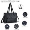 Laptop Tote Bag with Insulated Lunch Compartment for Women, PU Leather 15.6 Inch Work Bag, Elegant Computer Handbag, Versatile Business Tote - 3 of 4
