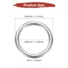 Unique Bargains 316 Stainless Steel Multi-Purpose Welded Heavy Duty O Rings for Crafts Silver - 3 of 4