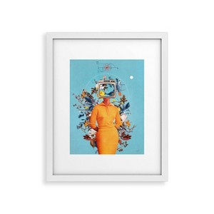 11" x 14" Frank Moth Don't Feed The Monitors with You Framed Art Print Modern - Deny Designs - 1 of 4