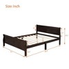 CAVINAS Solid Wood Sleigh Platform Bed Frame, Minimalist Twin Size Bed Frame with Hollow Headboard & Footboard, No Box Spring Needed - 4 of 4