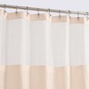 Textured Waffle Weave Shower Curtain with Snap In Liner and 12 Hooks - 2 of 4