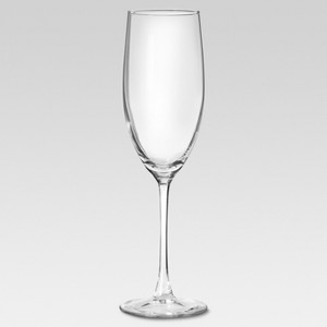 8oz 4pk Glass Champagne Flutes - Threshold , Clear