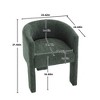 NicBex Modern Desk Chair, Modern Accent Chair with Metal Legs  Armchair for Home Office & Small Spaces - 4 of 4