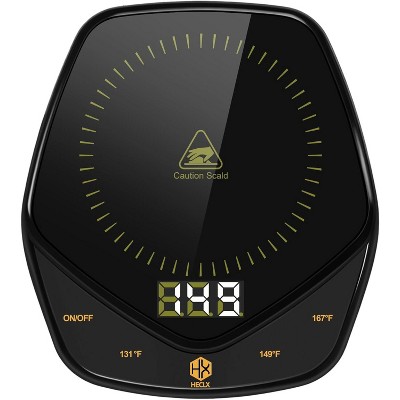 FAAYFIAN 35W Coffee Mug Warmer with 7 Temp Settings & 12H Auto Shutoff, Electric Cup Warmer with LED Screen for Coffee, Tea, Milk & Candles