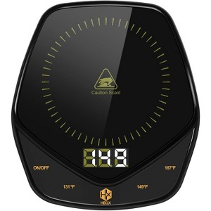 FAAYFIAN 35W Coffee Mug Warmer with 7 Temp Settings & 12H Auto Shutoff, Electric Cup Warmer with LED Screen for Coffee, Tea, Milk & Candles - 1 of 4