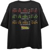 Back to the Future Clock Times Women’s Black Crop Tee- - image 2 of 4