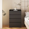 Okak Modern Bedroom Dresser Nightstand with 4 Drawers Waterproof Wooden Storage Chest Cabinet for Living Room Hallway Entryway Easy Assembly - 2 of 4