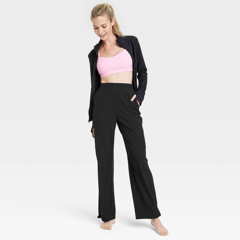 Women's Woven High-Rise Straight Leg Pants - All In Motion™, 5 of 6