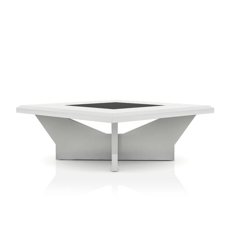 Manke Square Contemporary Modern Coffee Table White - miBasics, 1 of 7