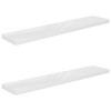 vidaXL Floating Wall Shelves 2 pcs High Gloss White 47.2Inchx9.3Inchx1.5Inch MDF - 2 of 4