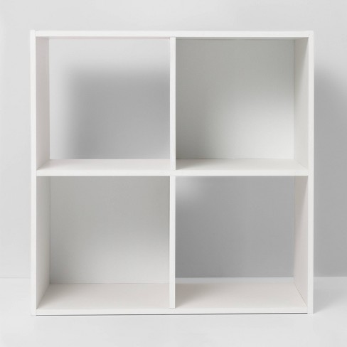 4 Cube Decorative Bookshelf White Room Essentials Target