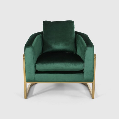 Target green velvet discount chair