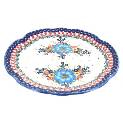 Blue Rose Polish Pottery Kristi Dinner Plate