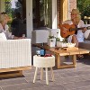 KTMBDW Foot Stool Natural Seagrass Hand Weave, 13" Small Ottoman, Round Footrest for Living Room, Bedroom, Entryway, Change Shoes Stool - 4 of 4